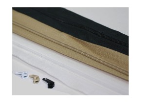 TAŚMA SUWAKOWA 3MM 2 SUWAKI 3 KOLORY DO POŚCIELI